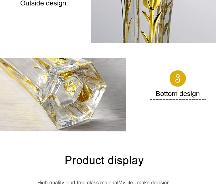 New mercury glass vases and tulip electroplating glass vase