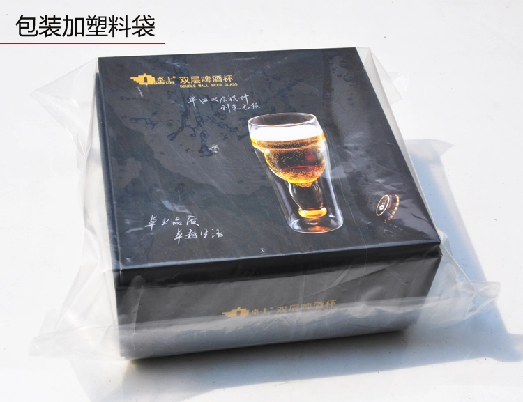 2016 the latest glass beer mugs double wall glass mug double glass beer mug wholesale