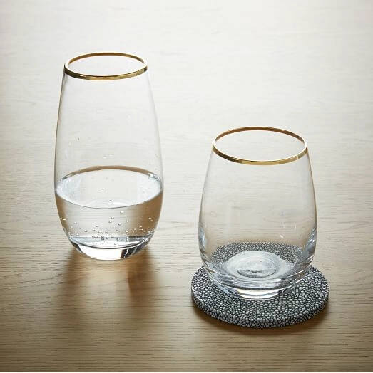 Drinking Cups With Gold Rim