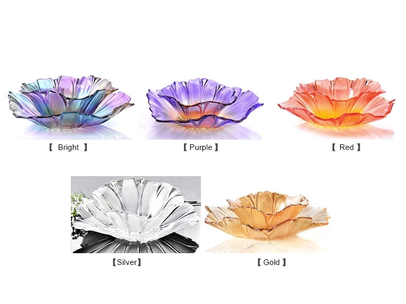 large glass fruit bowl