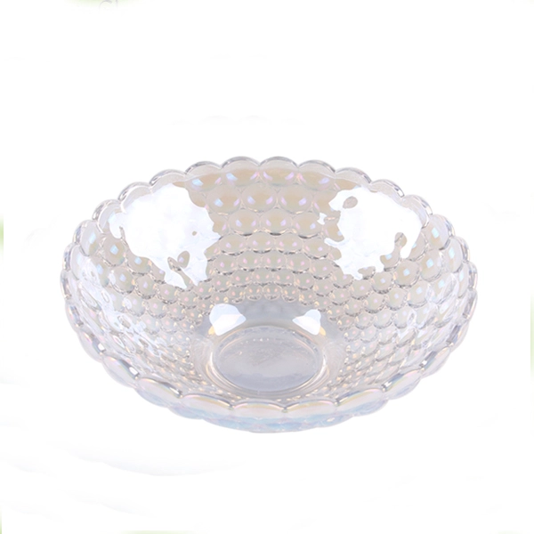 transparent glass fruit plate