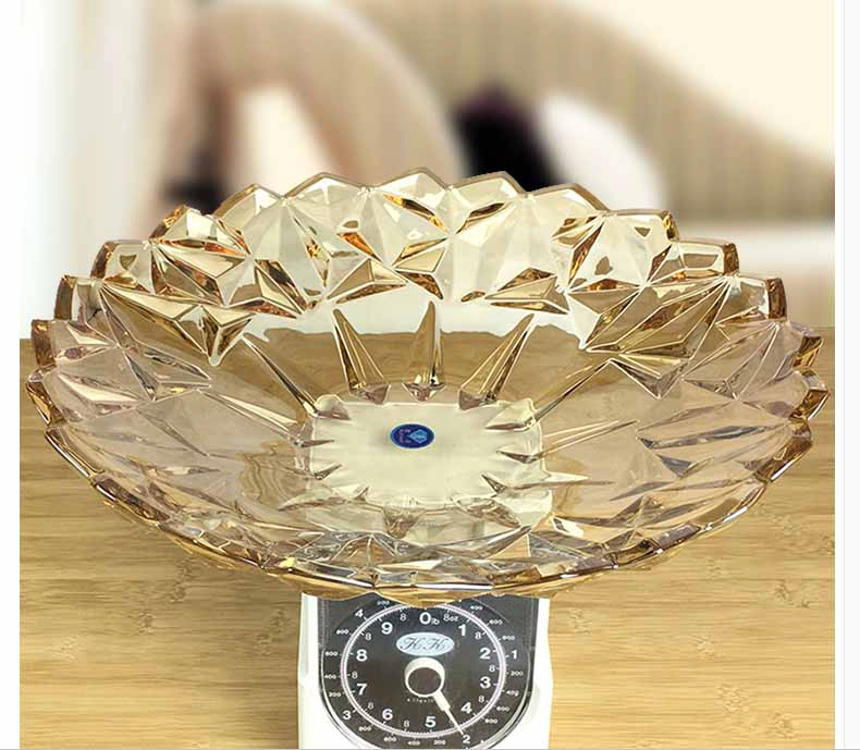 Modern personalized crystal glass fruit bowl supplier