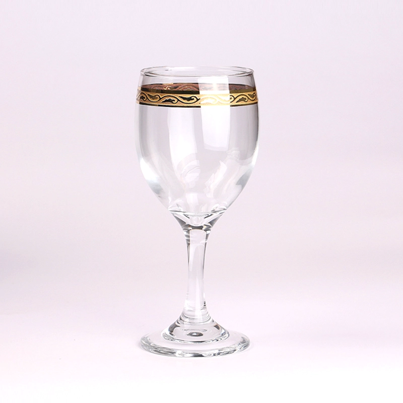 Gold Rimmed Wine Glasses Set