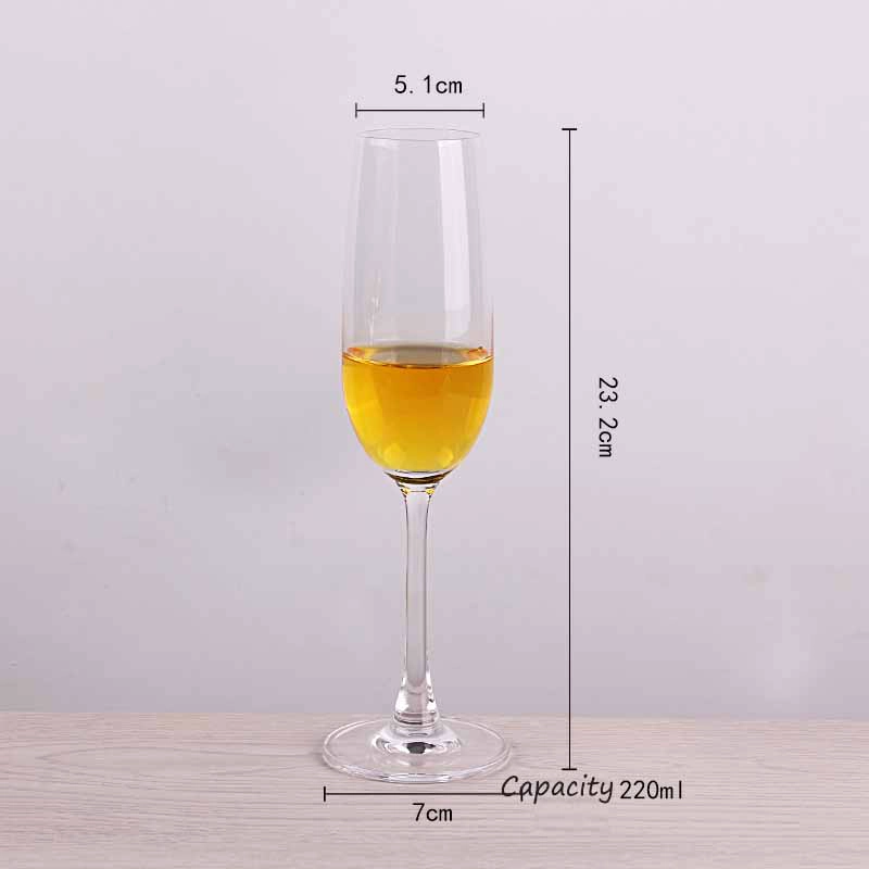different champagne glasses