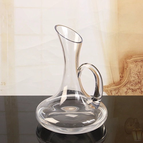 Decanter di cristallo vino di 1500ML 52 oz economici bocca obliqua con maniglia