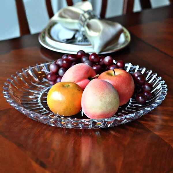 2016 China popular glass fruit plate,crystal glass bowls wholesale