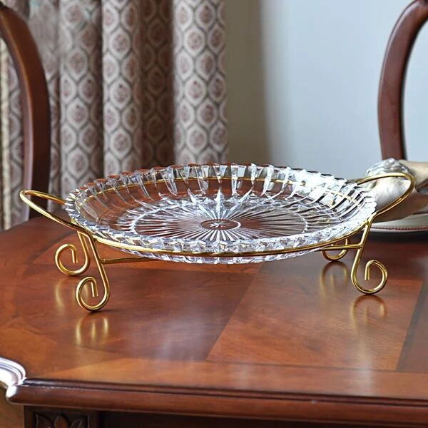 2016 China popular glass fruit plate,crystal glass bowls wholesale