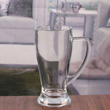 La tazza di pint di vetro di birra di 23 once bulk con la maniglia all'ingrosso