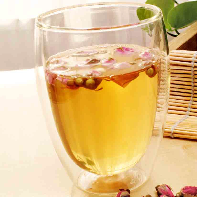 300ML مزدوج الجدار الزجاجي أكواب الشاي المصنع