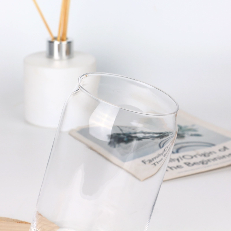 Can Shaped Glass Cup Drinking Glasses Set 16oz Beer Can Glass Tumbler