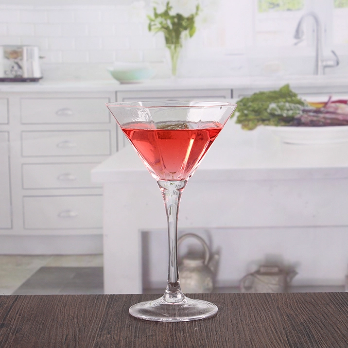 Bon marché 7oz octogone verre à cocktail set exportateurs fournisseurs