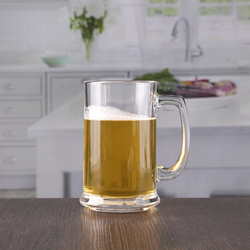 卸売付き中国 400 ml ビール大型ジョッキ グラス