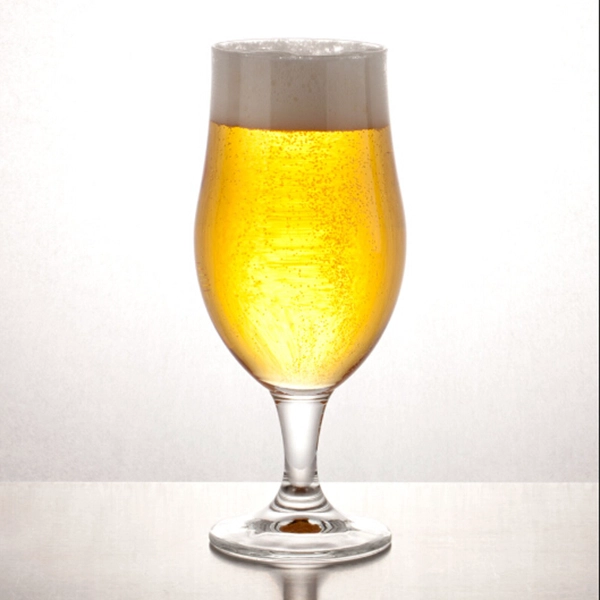 China glass beer steins manufacturer tulip beer glass supplier