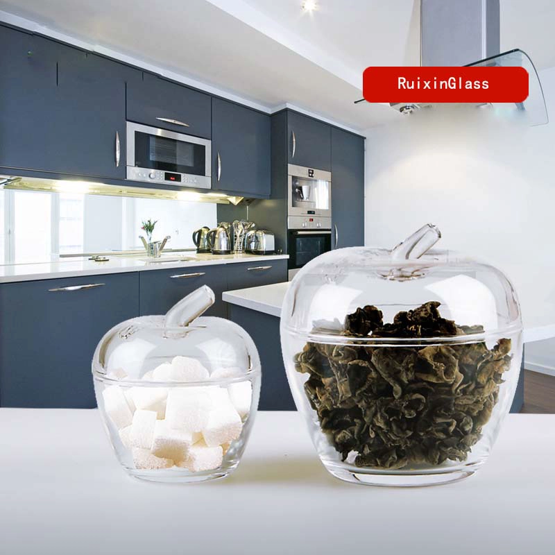 China glass storage jar manufacturer glass bottle supplier