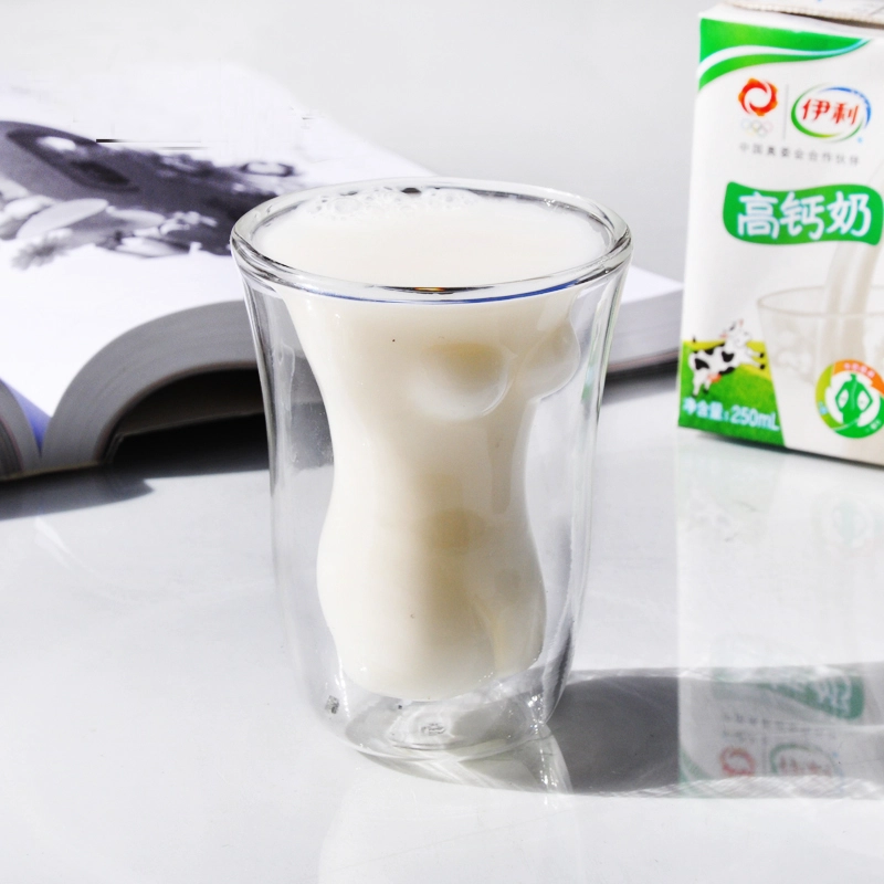 China hot exporter tumbler cups double walled glass mug cheap glass cups milk cup beer glass cups manufacturer