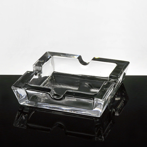China round carved glass ashtray manufacturer