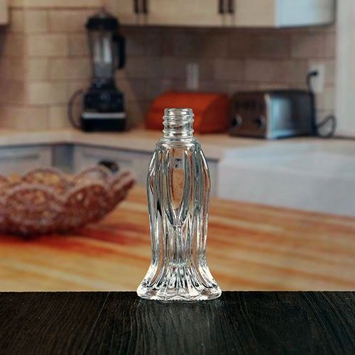 China forma especial de vacío de vidrio recargable capacidad de botella de perfume de vidrio de 10ml 15ml