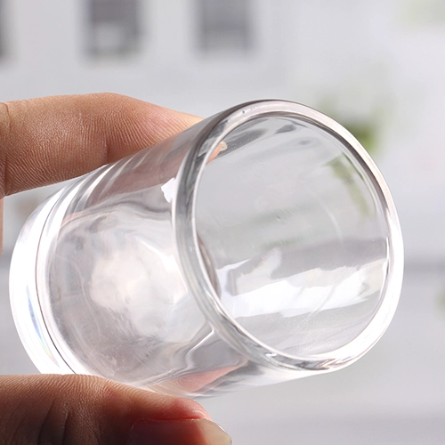 Tarro de cristal pequeño transparente de China con proveedores de tapa de domo