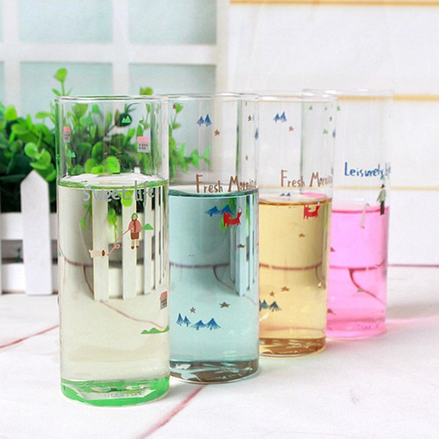 Colored verres usine verres à vin vert gros