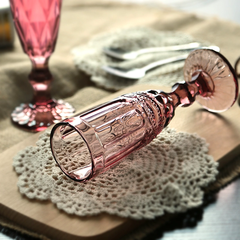 Coloured glass champagne flutes supplier unique toasting flutes old fashioned champagne glasses wholesale