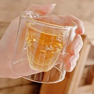 Doble pared jarra de cerveza de vasos de vodka fabricante
