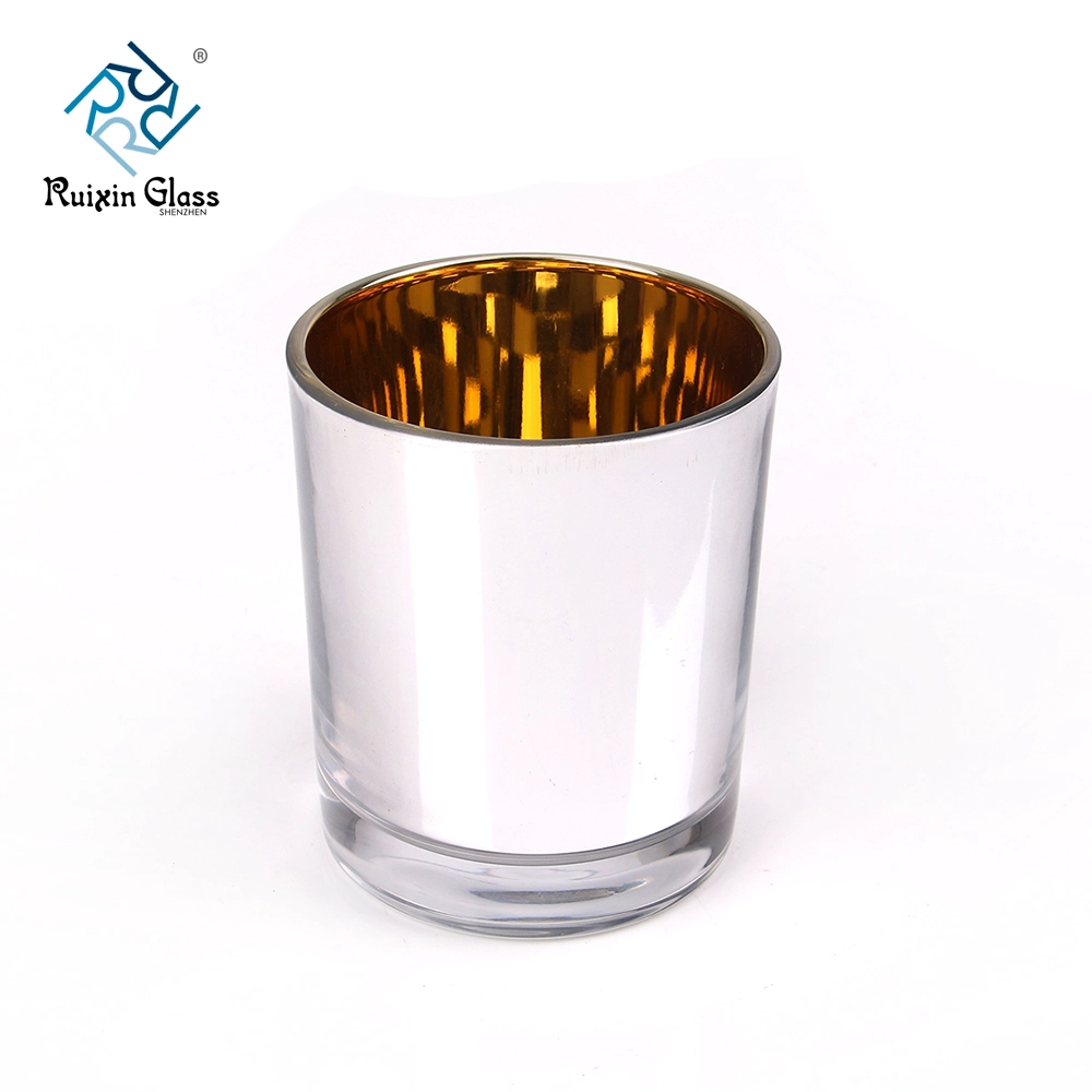 Electroplating Silver Color Stainless Steel Metal Candle Holder
