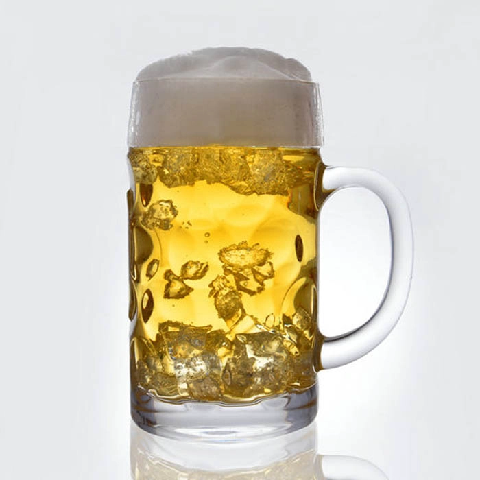 유리 컵 제조 업체 450ml 맥주 유리 잔 공급 업체