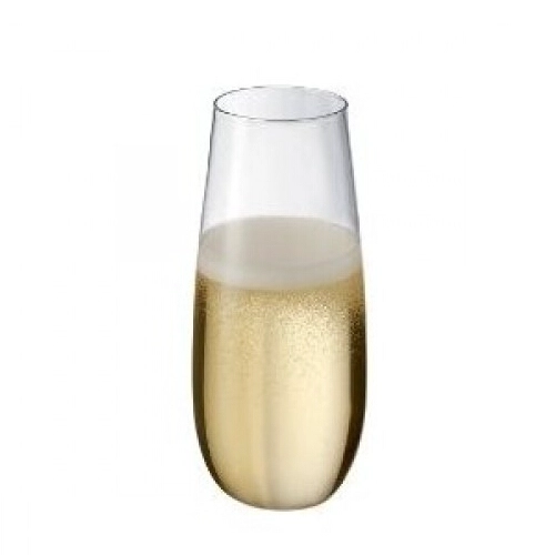 Fornecedor de ouro borda stemless taças de champagne