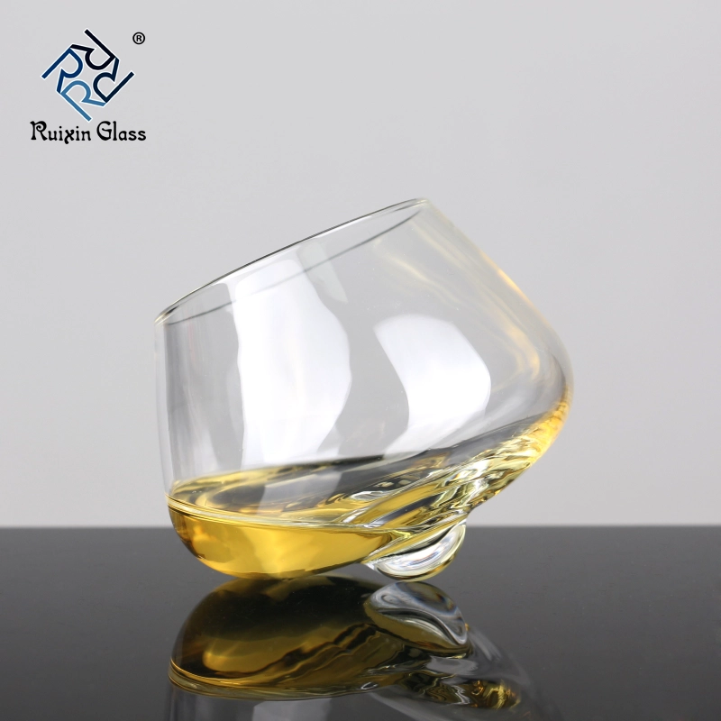 Hand Made Premium Lead Free Crystal Stemless Rolling Crystal Wine Glasses