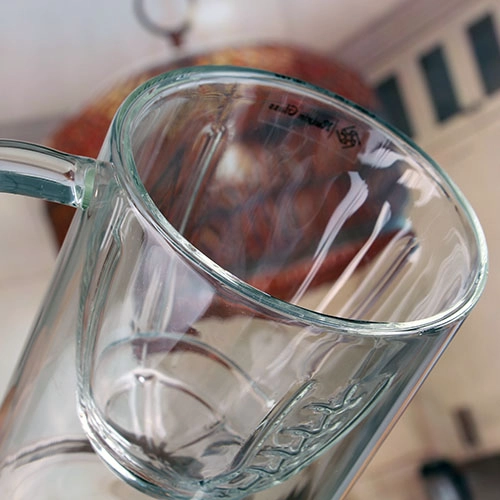 Handschlag 12 Unzen Doppelwandtrommel große Bodum Glasbecher mit Griff
