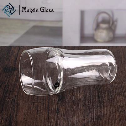 Handmade doppia parete birra bicchieri 10 oz birra vetro borosilicato bicchiere di vino