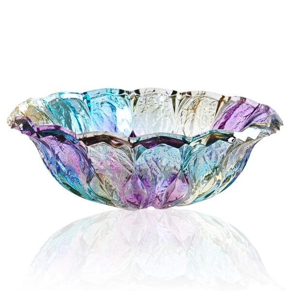 High quality glass fruit plate beautiful atmosphere glass bowl manufacturer