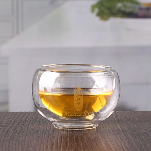 La tazza di tè delle merci domestiche ha fissato i bicchieri del tè di bodum piccoli tazza di tè di vetro a doppia parete all'ingrosso