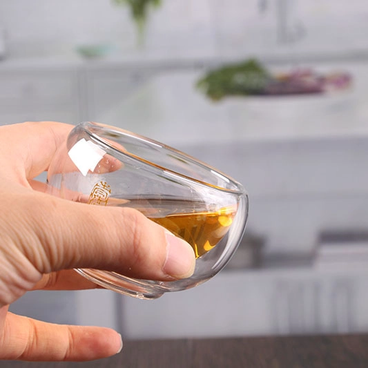 La tazza di tè delle merci domestiche ha fissato i bicchieri del tè di bodum piccoli tazza di tè di vetro a doppia parete all'ingrosso
