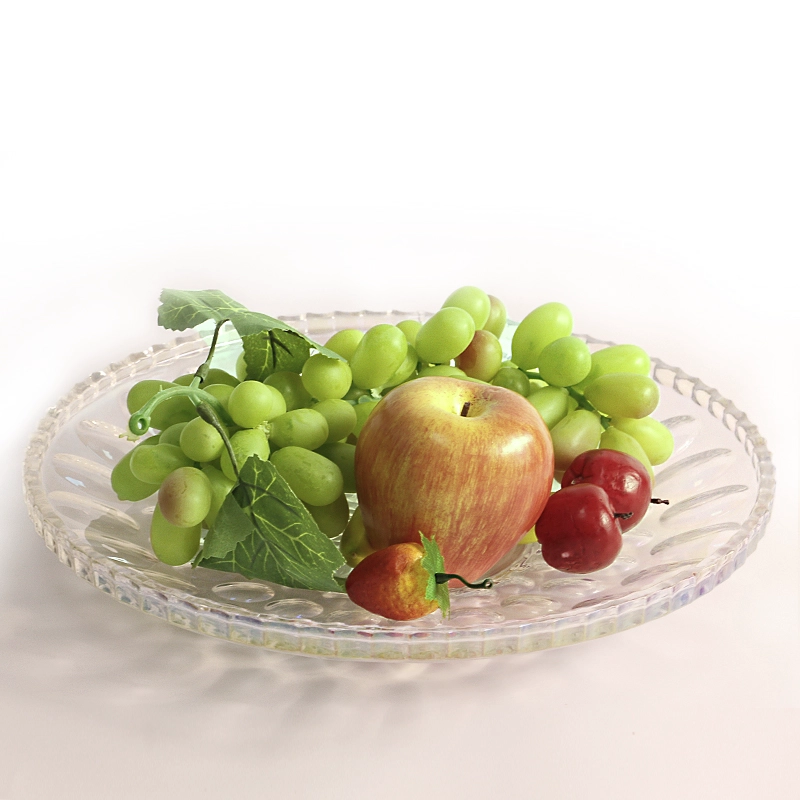Nouveau produit pant ovale en verre point et de la plaque de verre electroplated pour les fournisseurs de fruits