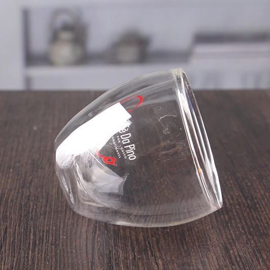 OEM mano soplado 160ml tazas de doble pared cristal venta por mayor