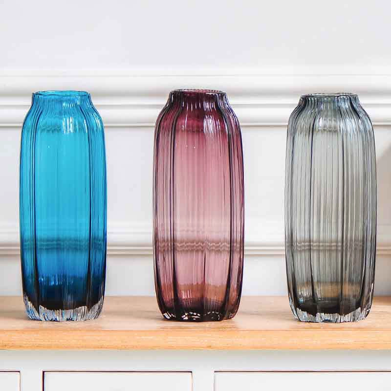 vase en verre rouge et pas cher bleu vases gros