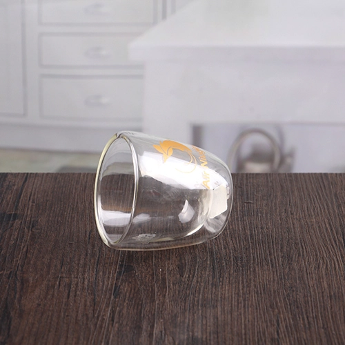 ShenZhen glass cup factory customized wholesale decal double wall mugs