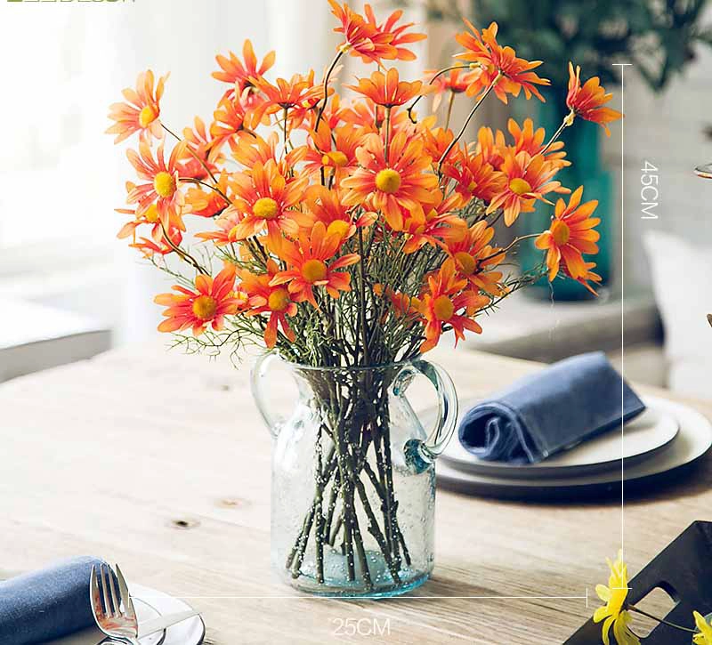 小さな透明なガラスの花瓶の装飾ガラスの花瓶卸売