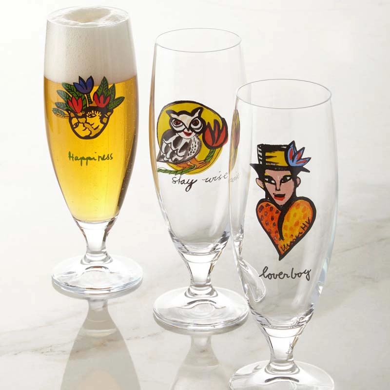 tasses transparent personnalisé verres peints à la main de vin en verre personnalisé tasse gros