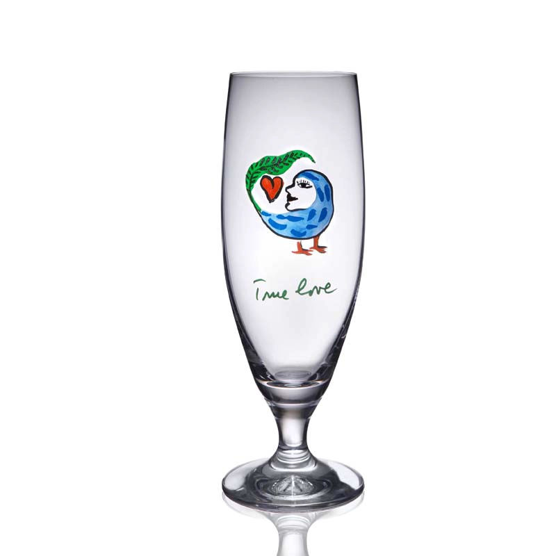 tasses transparent personnalisé verres peints à la main de vin en verre personnalisé tasse gros