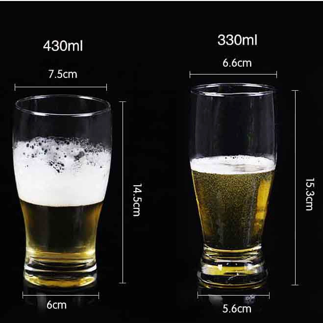 verre de forme unique fournisseur de tasse de bière