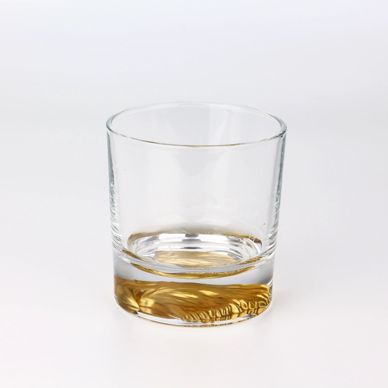 Wholesale 10oz whiskey glass with animal pattern at bottom