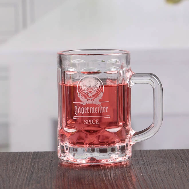 Groothandel 4 oz mini bierglazen passen biermok met logo aan