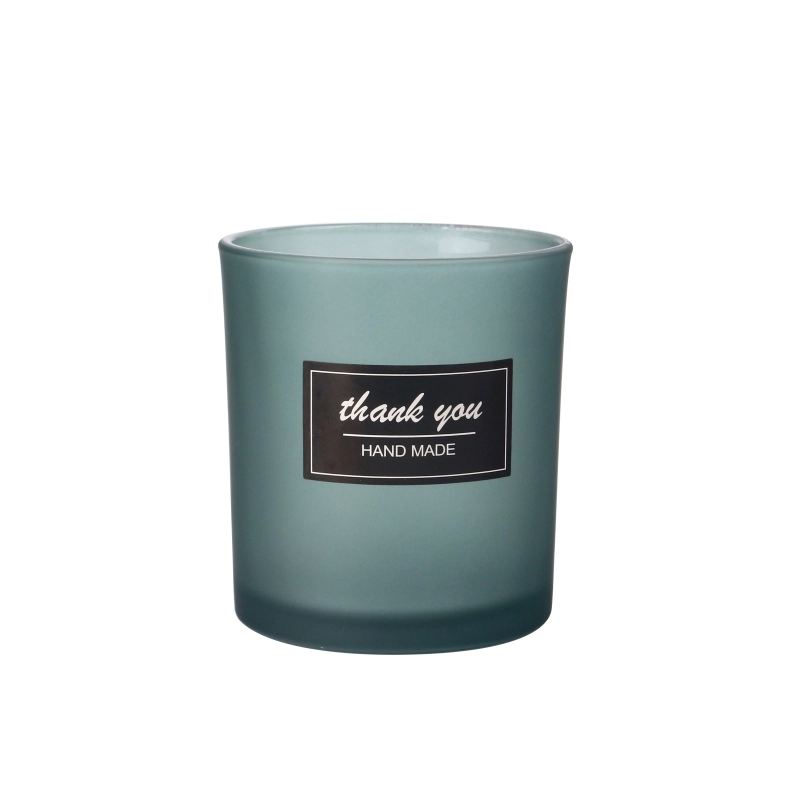 Wholesale 4oz 6oz 8oz 12oz Customized Frosted Color Glass Candle Jars