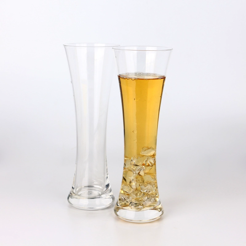 Wholesale Promotional High Transparent 12 Ounce Pilsner Beer Glasses Cup For Drinking Beer and Juice
