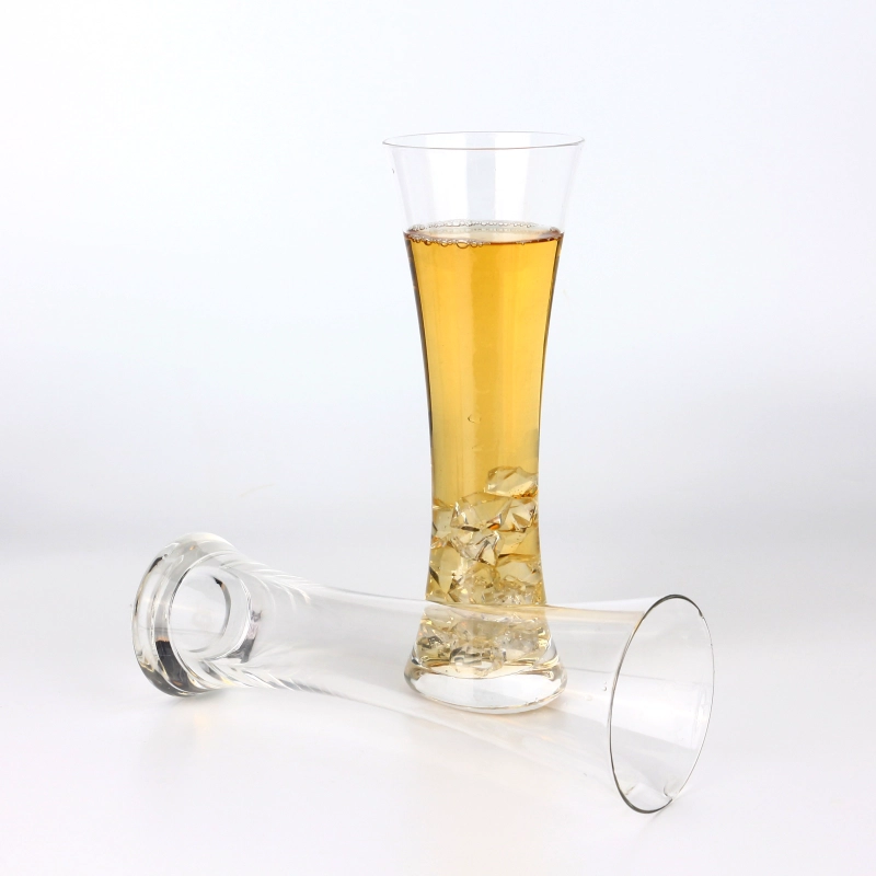 Wholesale Promotional High Transparent 12 Ounce Pilsner Beer Glasses Cup For Drinking Beer and Juice