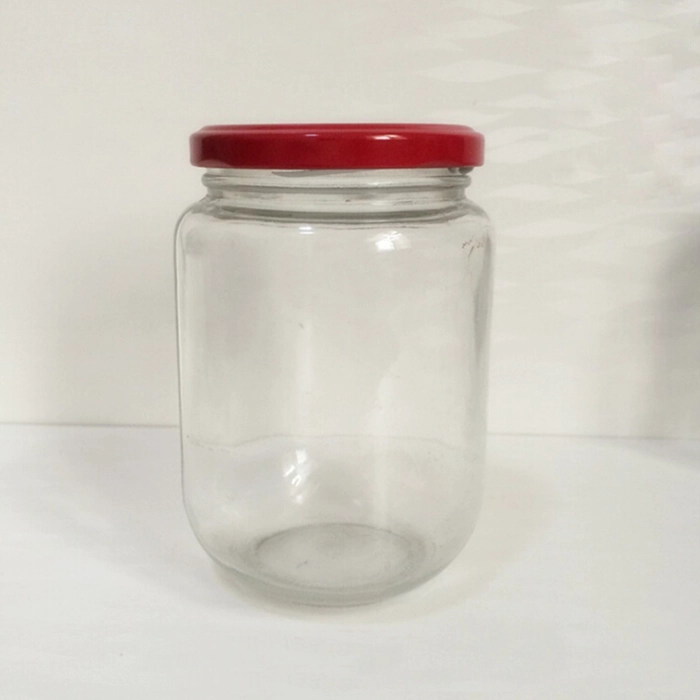 Venda de garrafas do atacado pequena hermético fundo redondo comida/geleia vidro jar