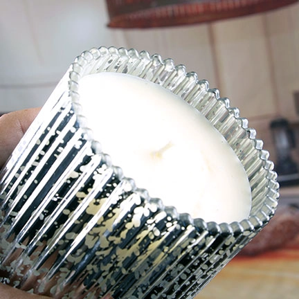 Wholesale round glass candle holders cheap silver candle sconces mercury glass candle holders with dome lids