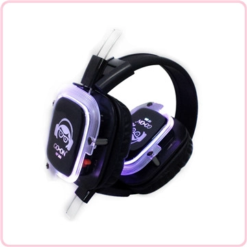 RF-309 LEDs auriculares yoga silencio para proveedor de clase de yoga Discoteca silenciosa